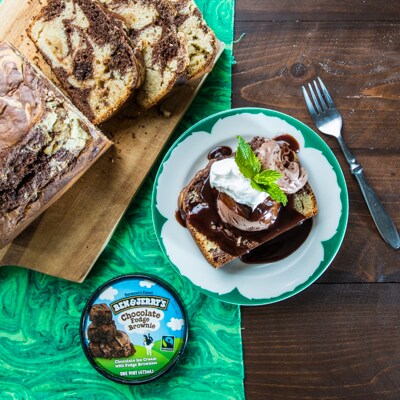 2-Ingredient Ice Cream Bread