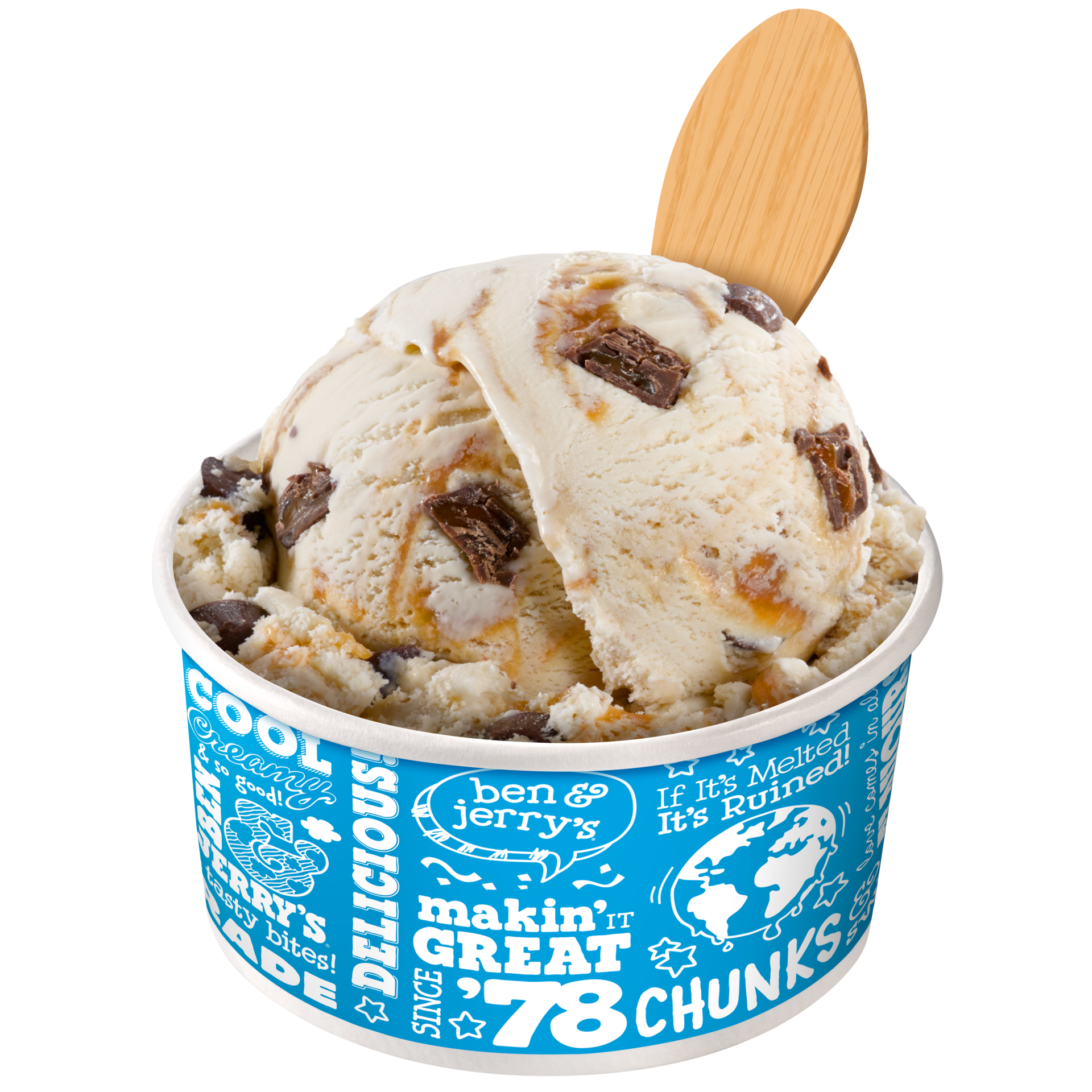 Caramel Chew Chew Original Ice Cream Scooping Ice cream