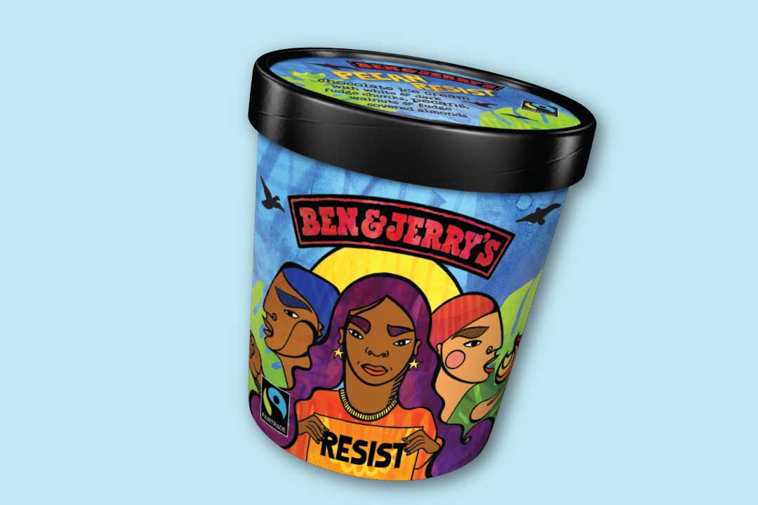 En halvlitersbøtte med Pecan Resist