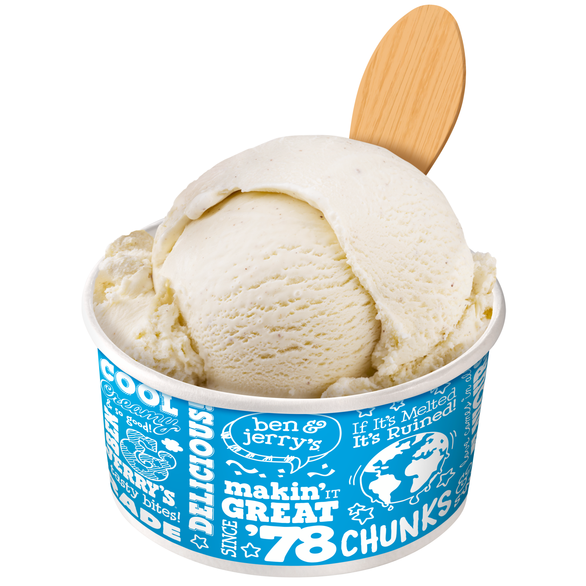 Vanilla Original Ice Cream Scooping Ice cream